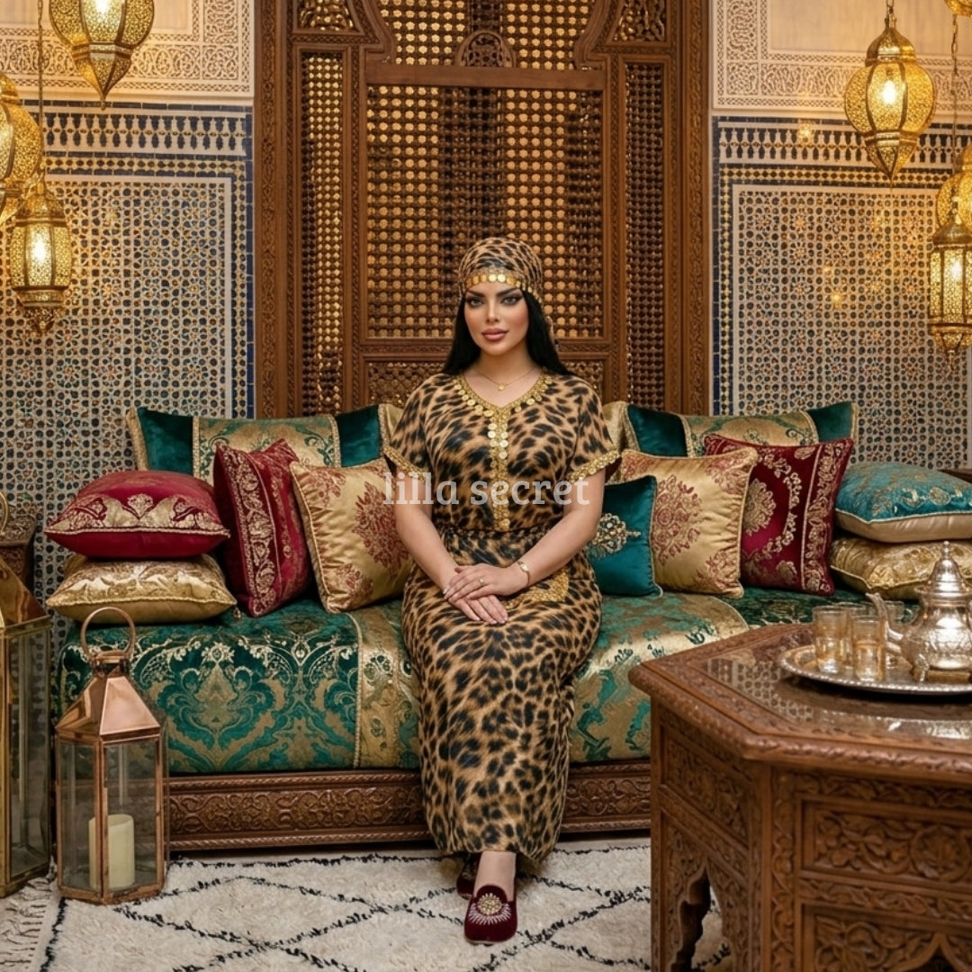 Ensemble Oriental Léopard 3 Pièces – Édition Eid